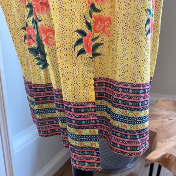 World Market Cotton Floral Kimono One Size - Picture 4 of 8